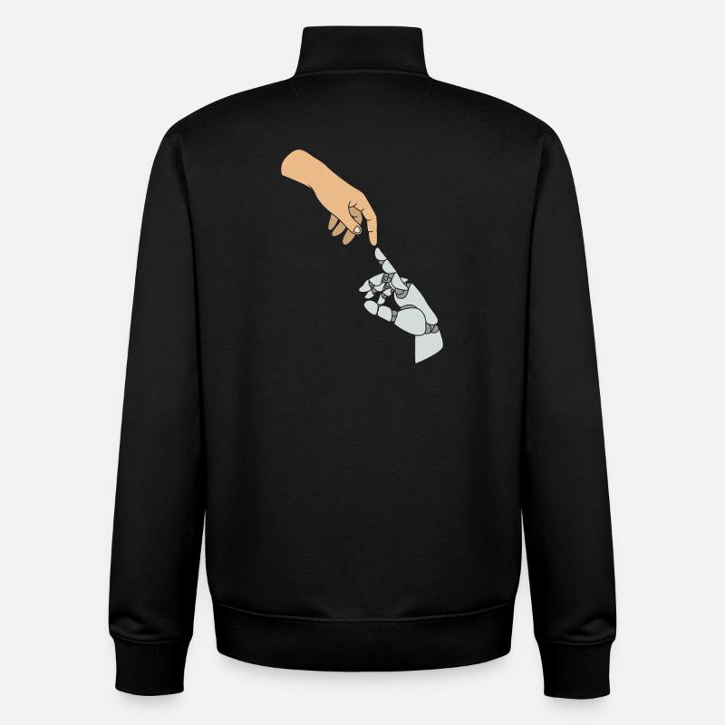 GPT Artificial Intelligence - Unisex Organic Zip Sweatshirt by Stanley/Stella - black