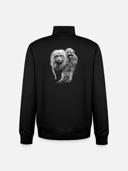 Lion tamarins - Unisex Organic Zip Sweatshirt by Stanley/Stella - black