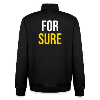 AUF JEDEN Fall — Viraler Humor - Unisex Organic Zip Sweatshirt von Stanley/Stella - Schwarz - Hinten - AI Model Male 185 light (185cm)