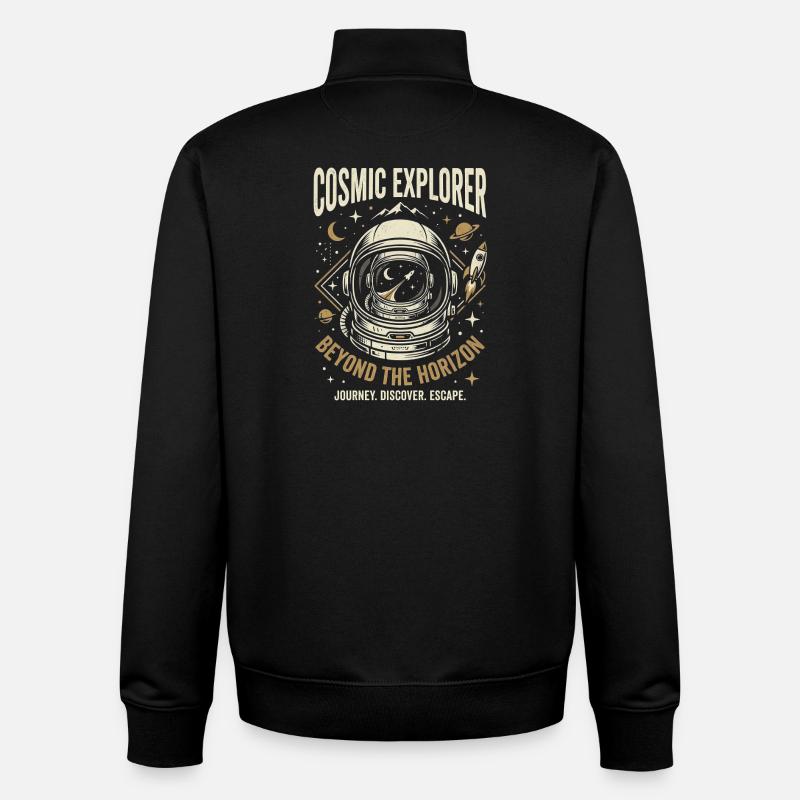 Cosmic Explorer - Unisex Organic Zip Sweatshirt von Stanley/Stella - Schwarz