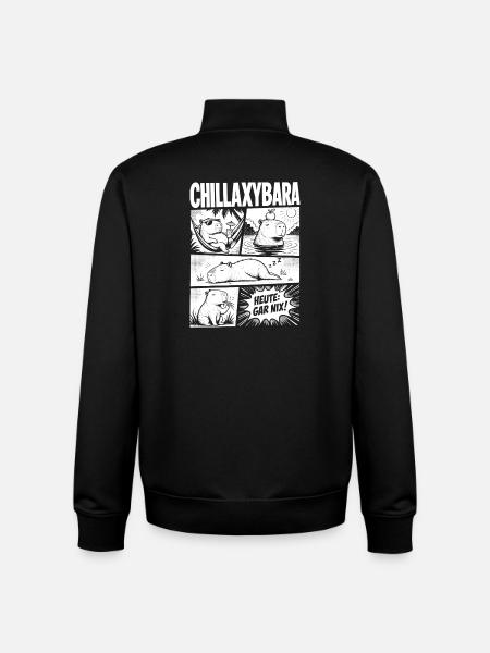 Chillax Capybara Relax Comic Design - Unisex Organic Zip Sweatshirt von Stanley/Stella - Schwarz