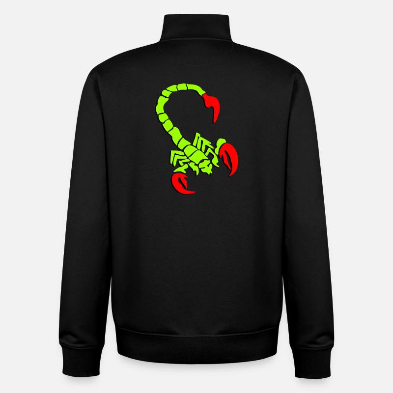 skorpion_01_3d_rot_2 - Unisex Organic Zip Sweatshirt von Stanley/Stella - Schwarz