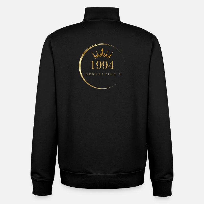 Génération Y construite en 1994 - Sweat zippé unisexe en coton bio Stanley/Stella - noir