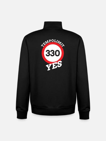 Speed limit, speed limit highway - Unisex Organic Zip Sweatshirt by Stanley/Stella - black