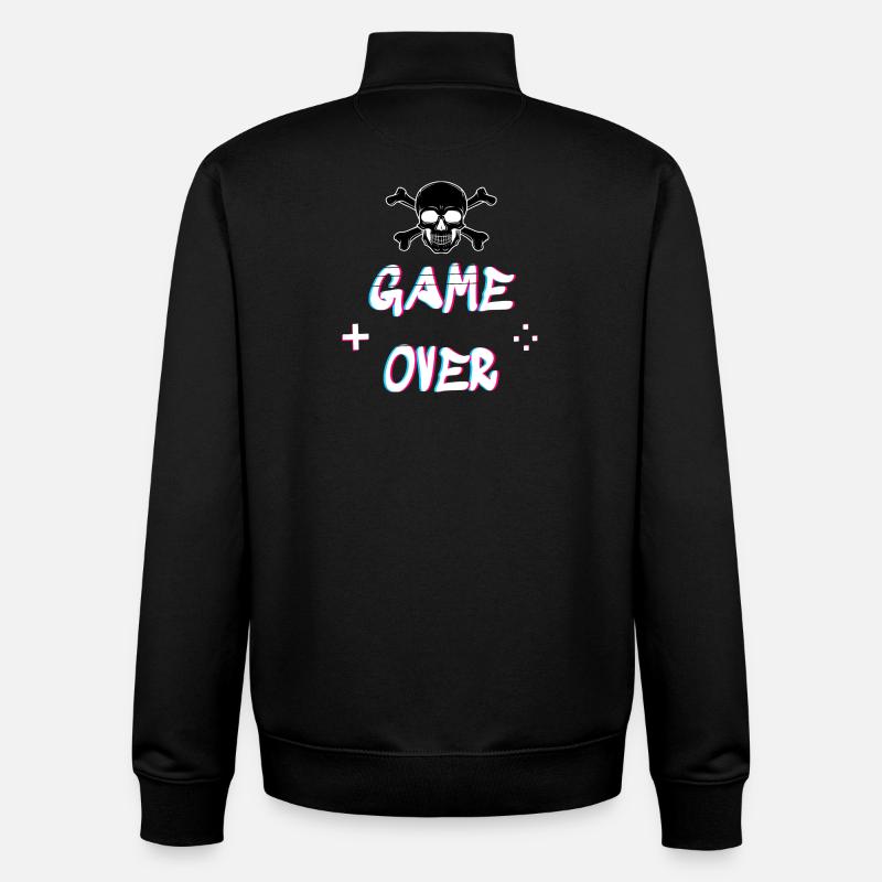 Jeu sur T Shirt - Sweat zippé unisexe en coton bio Stanley/Stella - noir