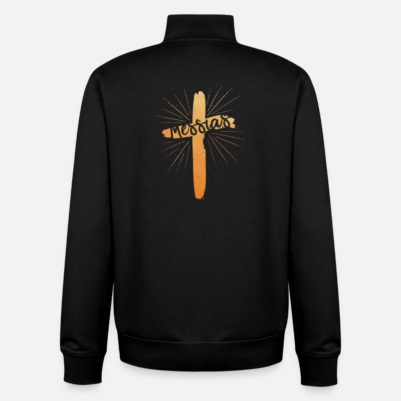 Messie - Sweat zippé unisexe en coton bio Stanley/Stella - noir