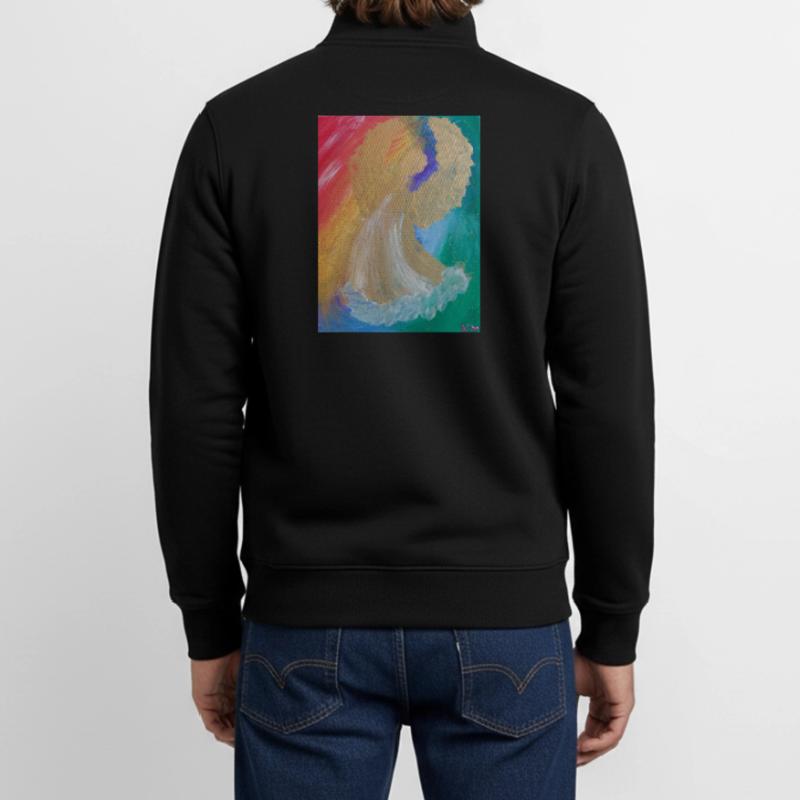 Regenbogenengel - Engel des Einklangs - Engelbild Unisex Organic Zip Sweatshirt von Stanley/Stella