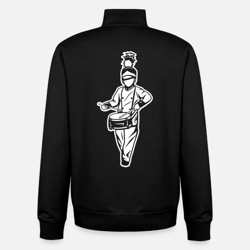 Enfant batteur - Sweat zippé unisexe en coton bio Stanley/Stella - noir