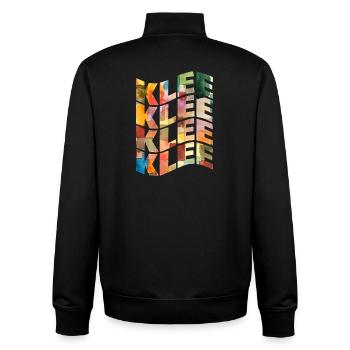 Paul Klee T-Shirt mit Text-Welleneffekt - Unisex Organic Zip Sweatshirt von Stanley/Stella - Schwarz - Hinten - AI Model Male 185 light (185cm)