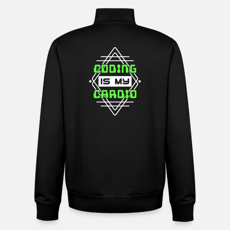 Developer Statement Code Skripting Webentwickler - Unisex Organic Zip Sweatshirt von Stanley/Stella - Schwarz
