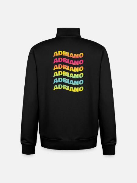Adriano t-shirt wave effect t-shirt - Unisex Organic Zip Sweatshirt by Stanley/Stella - black