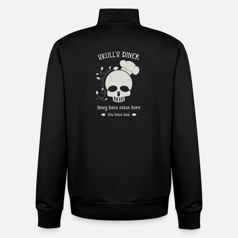 Skull's Diner - Unisex Organic Zip Sweatshirt von Stanley/Stella - Schwarz