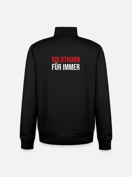 Solothurn forever - Unisex Organic Zip Sweatshirt by Stanley/Stella - black