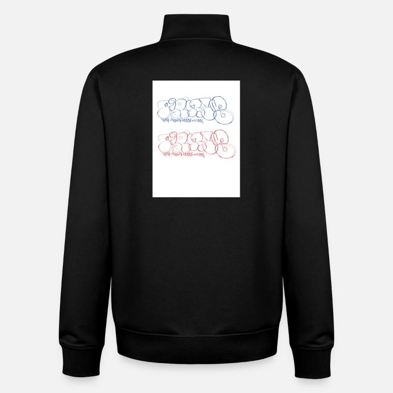 Paris Bubble Paris Throw-up Paris Graffiti - Unisex Organic Zip Sweatshirt von Stanley/Stella - Schwarz