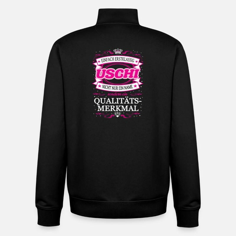 Quality feature Uschi simply first-class - Unisex Organic Zip Sweatshirt by Stanley/Stella - black