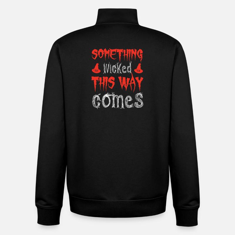 Dämonischer Spruch Druck - Unisex Organic Zip Sweatshirt von Stanley/Stella - Schwarz