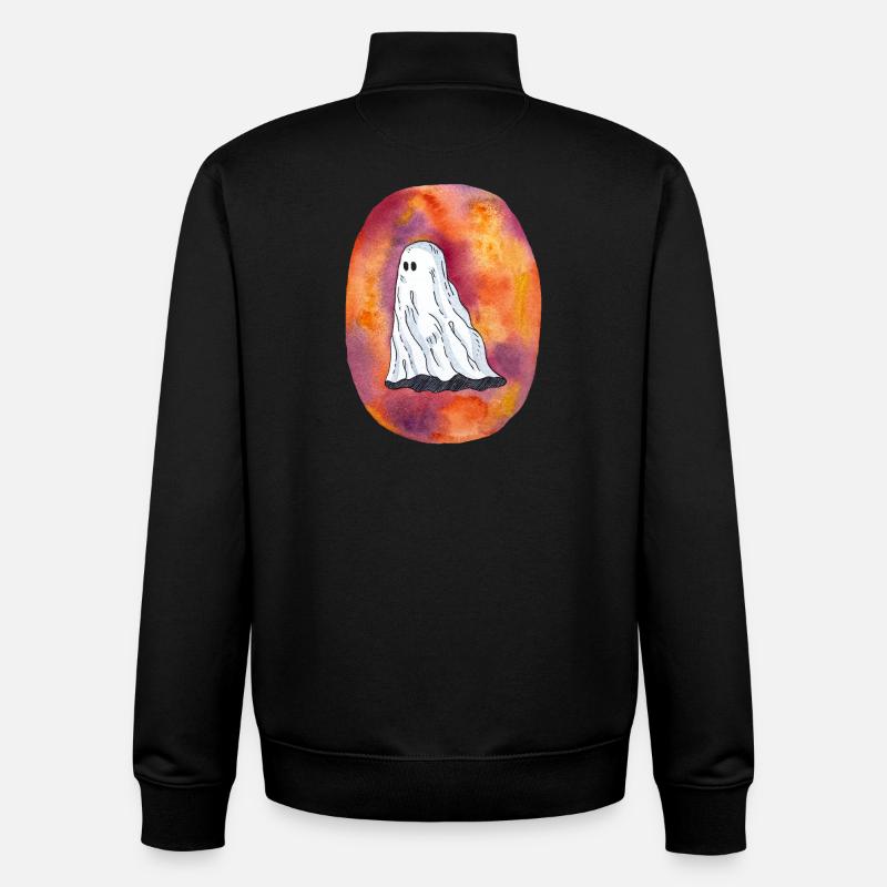Geist in feurigen Farben - Unisex Organic Zip Sweatshirt von Stanley/Stella - Schwarz