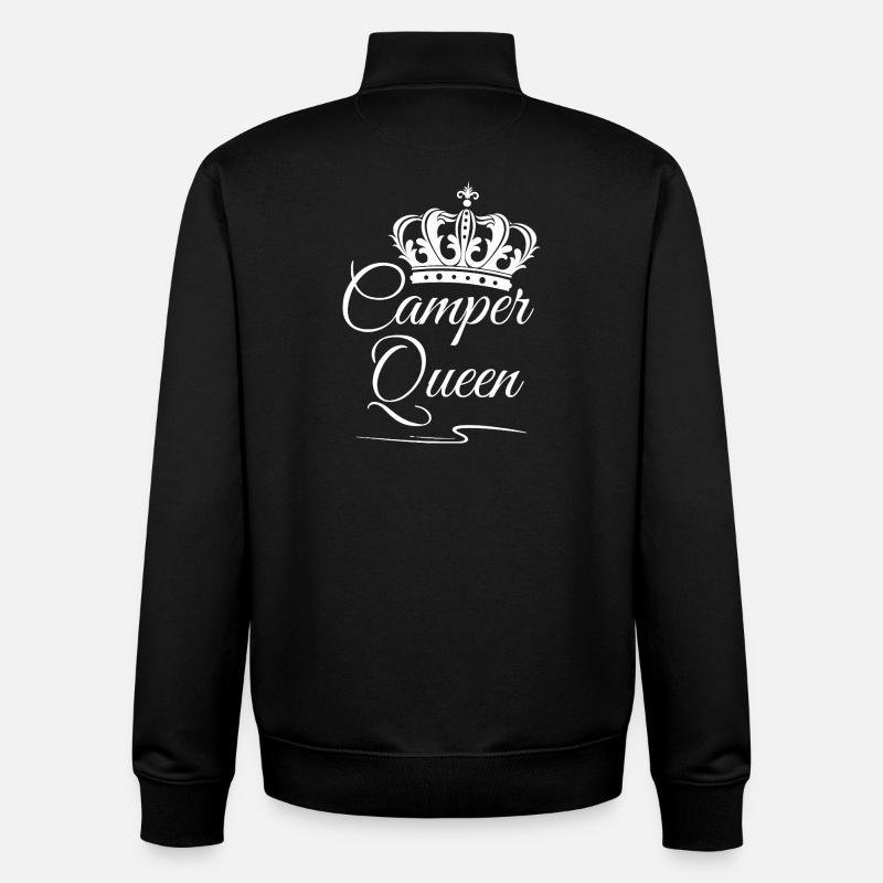 Camper Queen - Unisex Organic Zip Sweatshirt von Stanley/Stella - Schwarz