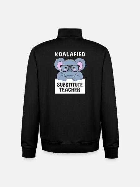 Substitute Teacher Substitute Teacher - Unisex Organic Zip Sweatshirt by Stanley/Stella - black