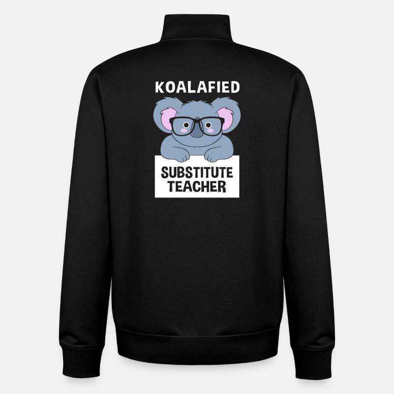 Substitute Teacher Substitute Teacher - Unisex Organic Zip Sweatshirt by Stanley/Stella - black
