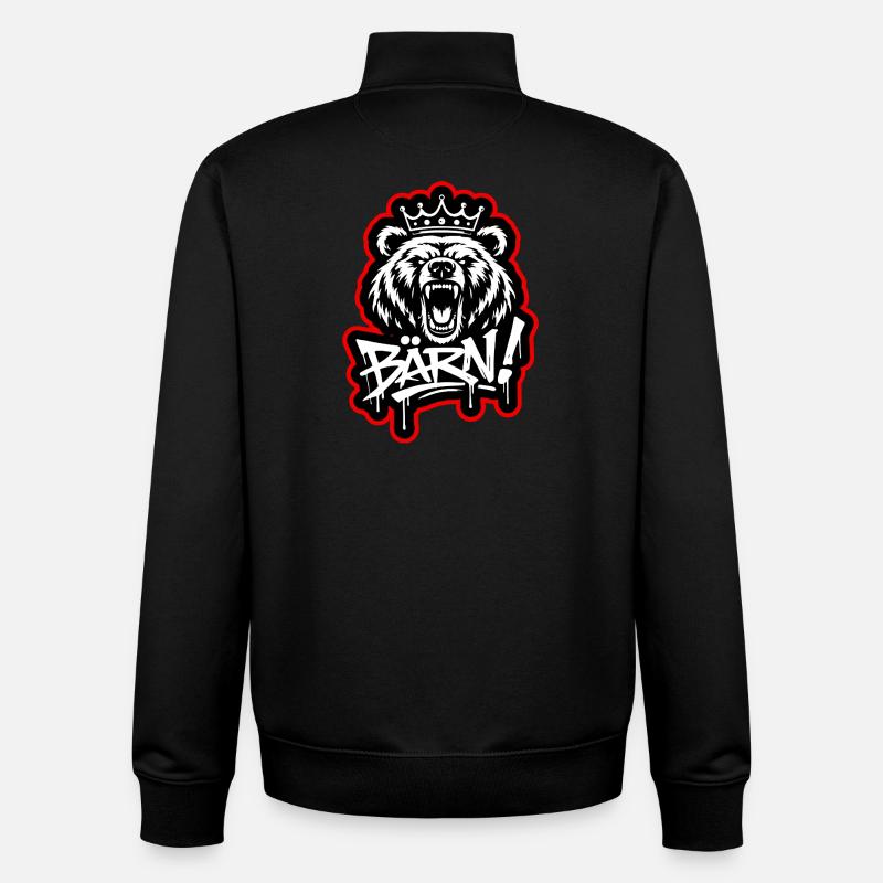 Bärn Graffiti King - Bern - Unisex Organic Zip Sweatshirt von Stanley/Stella - Schwarz