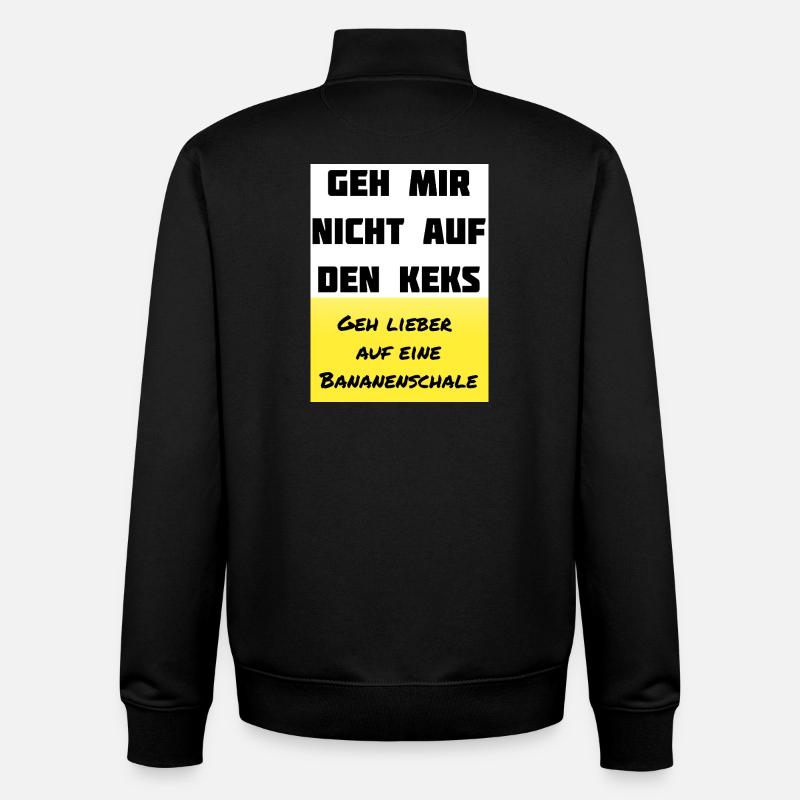Ne m’énerve pas - Sweat zippé unisexe en coton bio Stanley/Stella - noir