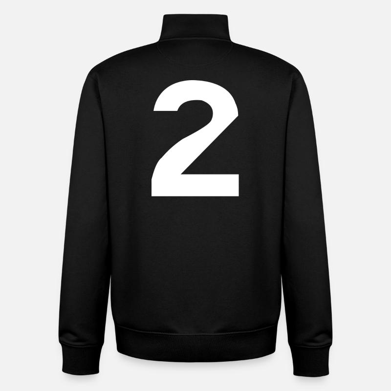 2 Zwei - Unisex Organic Zip Sweatshirt von Stanley/Stella - Schwarz