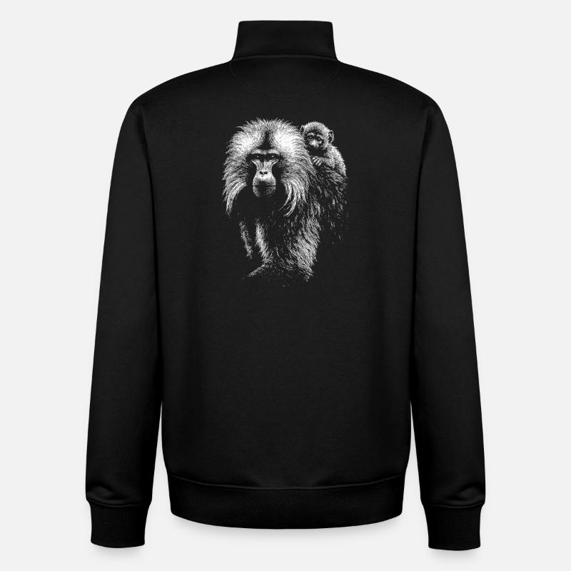 Jelada - Unisex Organic Zip Sweatshirt by Stanley/Stella - black