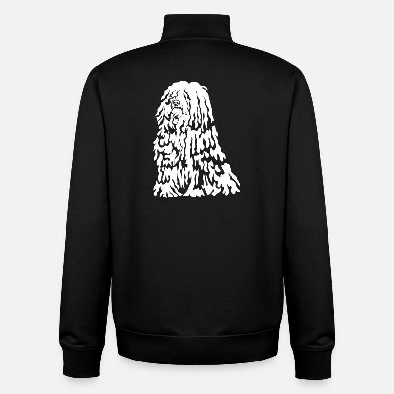 Puli « Édition Noire » - Sweat zippé unisexe en coton bio Stanley/Stella - noir