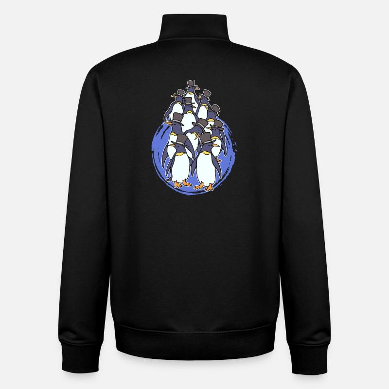 Kalt Eis Pinguin Tier Antarktis Seevogel - Unisex Organic Zip Sweatshirt von Stanley/Stella - Schwarz