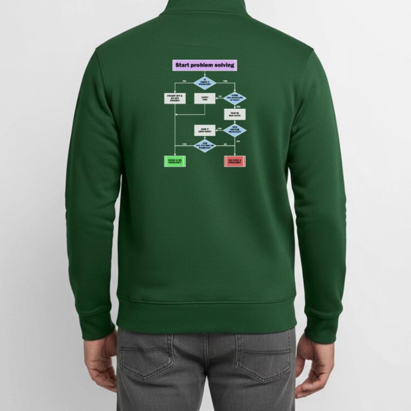 Problem solving Unisex Organic Zip Sweatshirt by Stanley/Stella