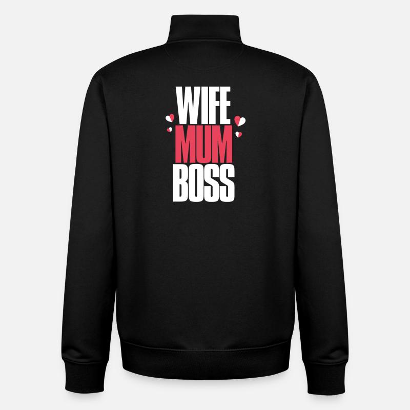 Weibliches T-Shirt mit Motivationstext - Unisex Organic Zip Sweatshirt von Stanley/Stella - Schwarz