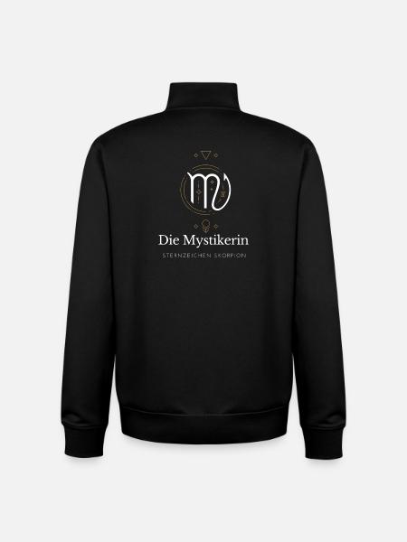 Die Mystikerin Virgo Logo - Unisex Organic Zip Sweatshirt von Stanley/Stella - Schwarz