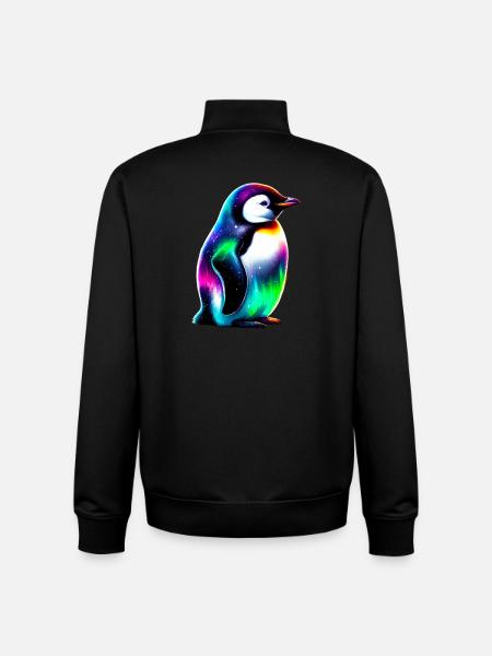 Pinguin - Unisex Organic Zip Sweatshirt von Stanley/Stella - Schwarz