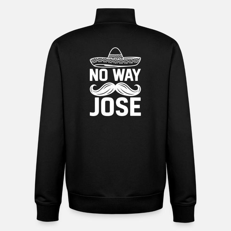 Impossible de voir Jose Sombrero Tee - Sweat zippé unisexe en coton bio Stanley/Stella - noir