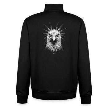 Secretary - Unisex Organic Zip Sweatshirt by Stanley/Stella - black - Back - AI Model Male 185 light (185cm)