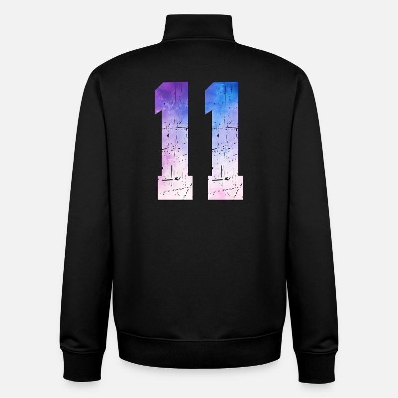 Issue 11 – 11th Anniversary Gift - Unisex Organic Zip Sweatshirt by Stanley/Stella - black