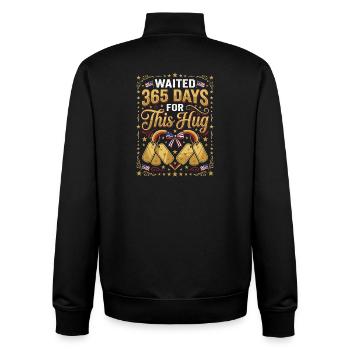 Army Mama Harder Than Boot Camp Adler - Unisex Organic Zip Sweatshirt von Stanley/Stella - Schwarz - Hinten - AI Model Male 185 light (185cm)