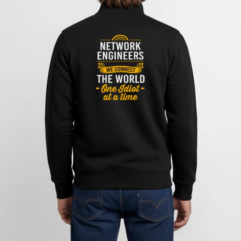 Network Engineer Programmer Computer Scientist Unisex Organic Zip Sweatshirt by Stanley/Stella