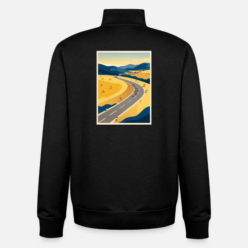 July Road – Radfahrer-Erinnerung - Unisex Organic Zip Sweatshirt von Stanley/Stella - Schwarz
