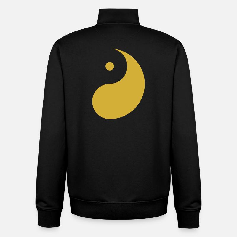 Yang Gold - Unisex Organic Zip Sweatshirt by Stanley/Stella - black