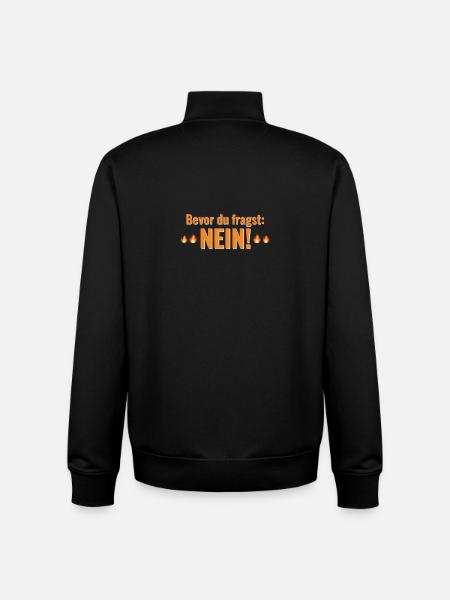 BEVOR DU FRAGST NEIN Programmierer - Unisex Organic Zip Sweatshirt von Stanley/Stella - Schwarz