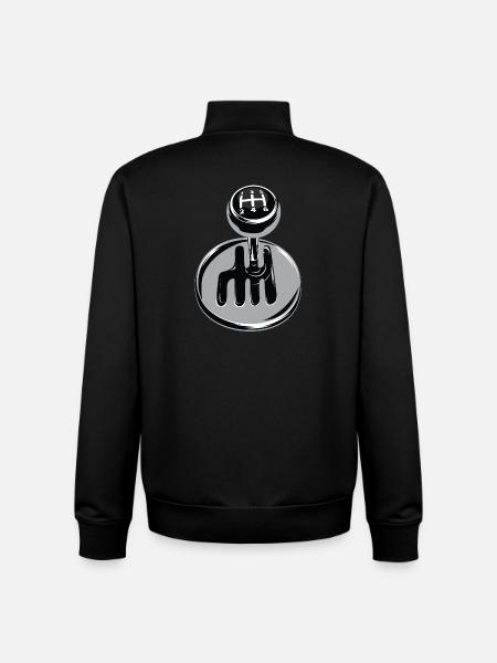 Gear shift - car sport - Unisex Organic Zip Sweatshirt by Stanley/Stella - black