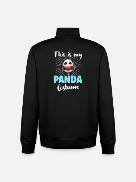 Panda Panda Bear - Unisex Organic Zip Sweatshirt by Stanley/Stella - black