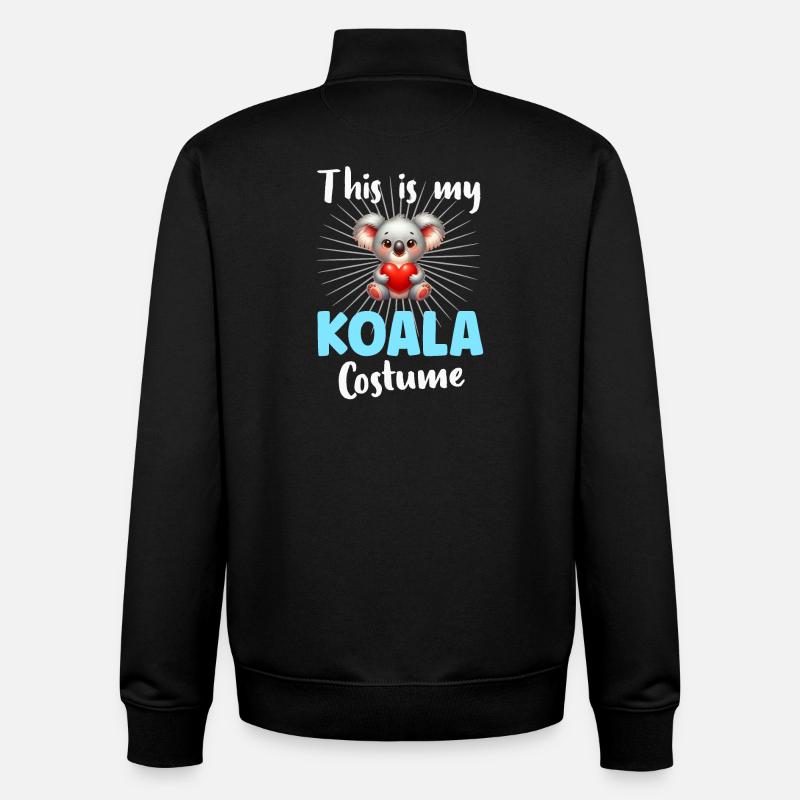 Koala Koalabär - Unisex Organic Zip Sweatshirt von Stanley/Stella - Schwarz