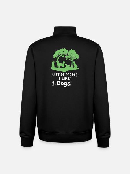 Hundeliebhaber Hundebesitzer - Unisex Organic Zip Sweatshirt von Stanley/Stella - Schwarz