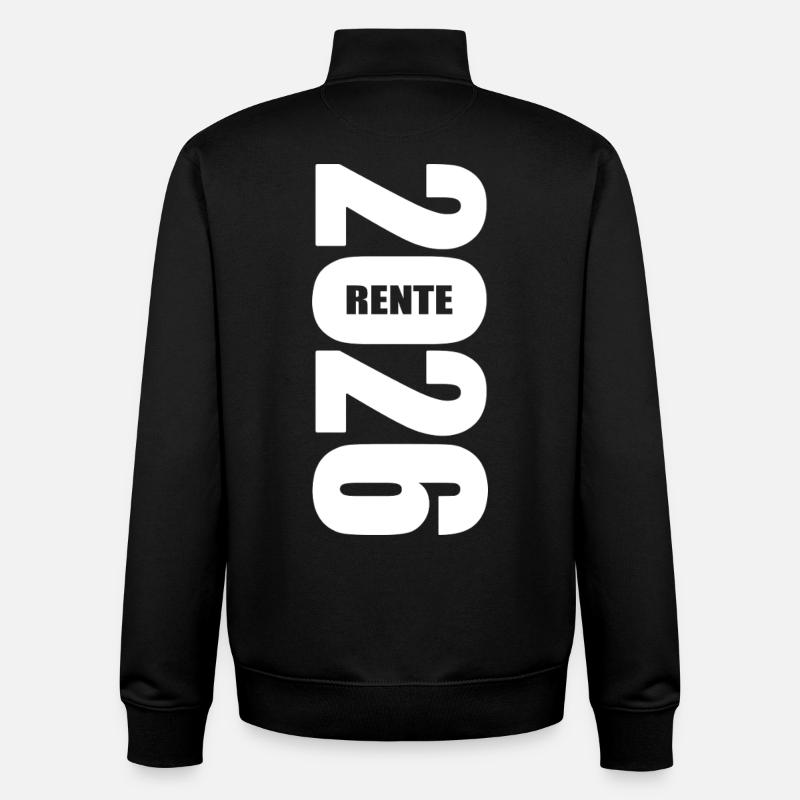 Rente 2026 - Ruhestand - Pension - Unisex Organic Zip Sweatshirt von Stanley/Stella - Schwarz