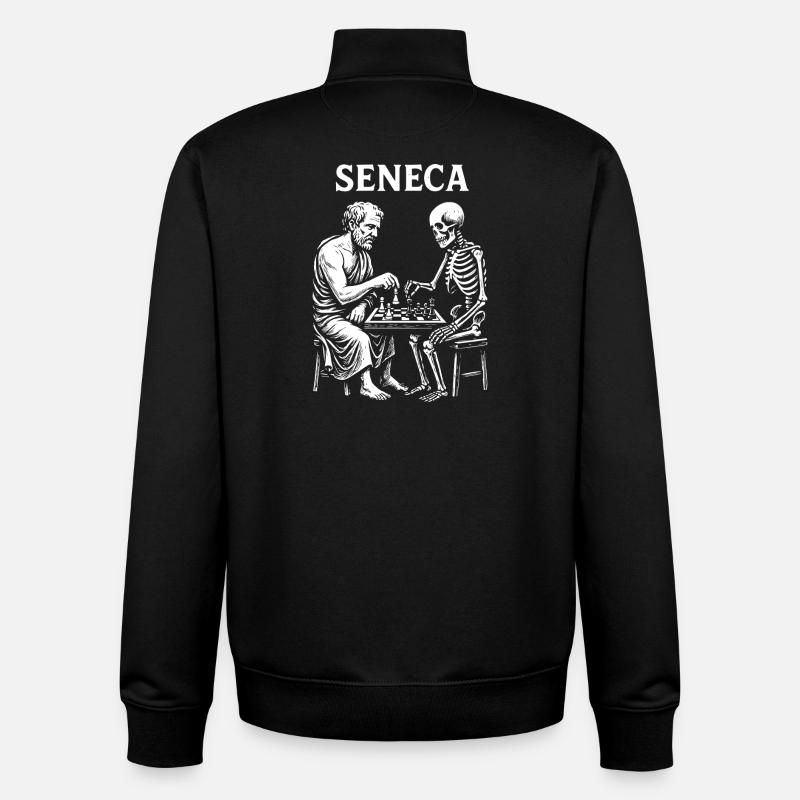 Seneca Skelettschach - Unisex Organic Zip Sweatshirt von Stanley/Stella - Schwarz