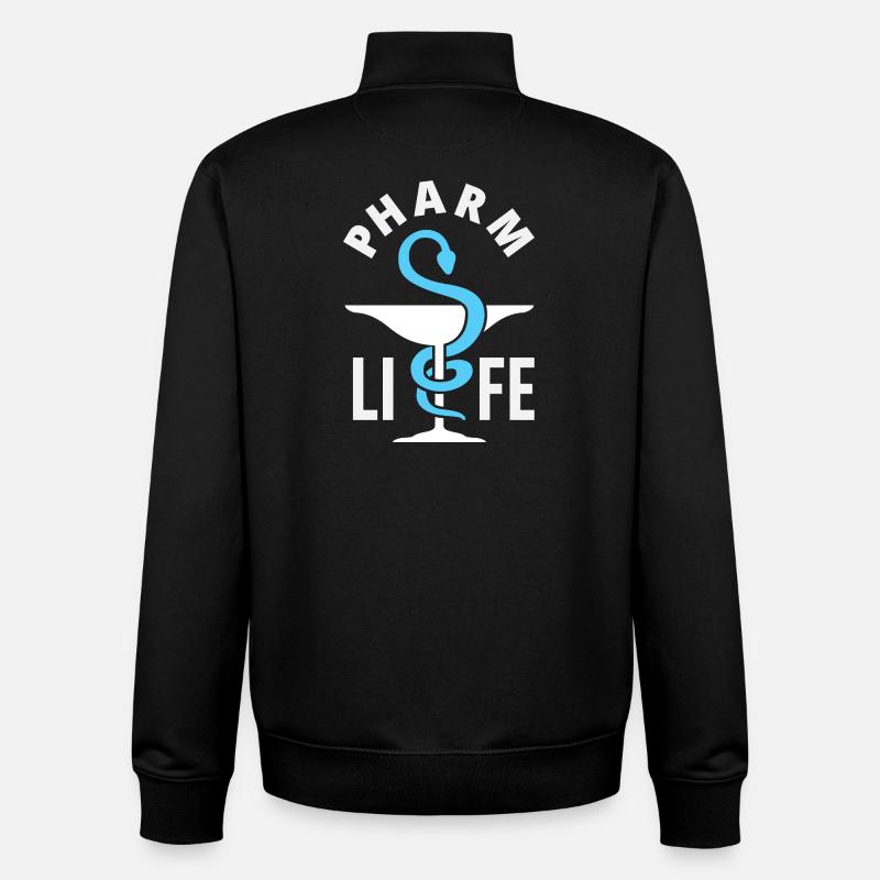 Pharmacien Technicien Pharmaceutique - Sweat zippé unisexe en coton bio Stanley/Stella - noir