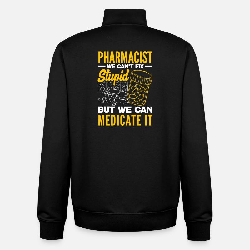 Pharmacist Pharmaceutical Technical - Unisex Organic Zip Sweatshirt by Stanley/Stella - black